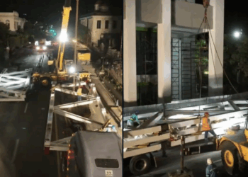 Inicia instalación de nueva pasarela externa del Hospital Rosales